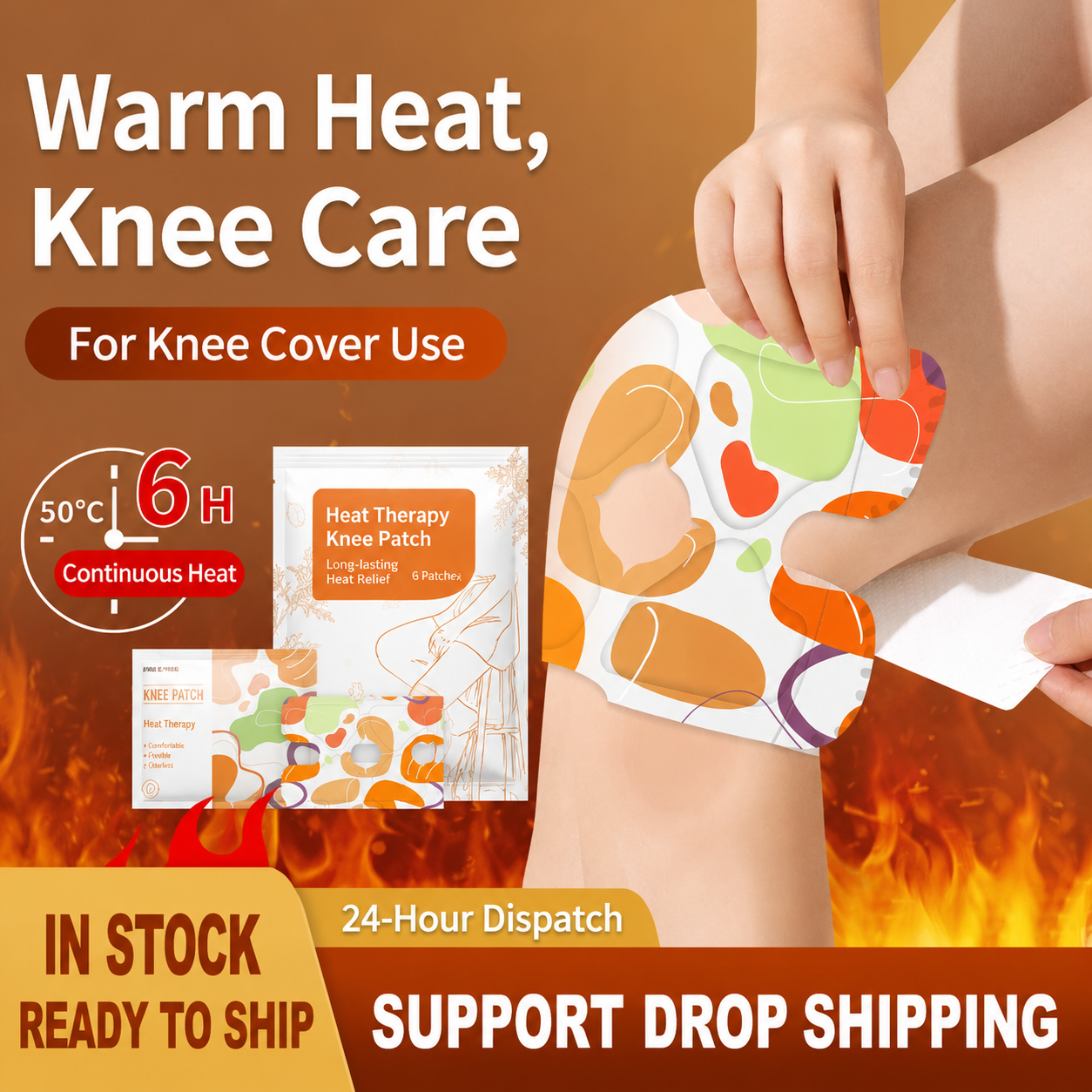Mugwort Self Heating Knee Warm Patch