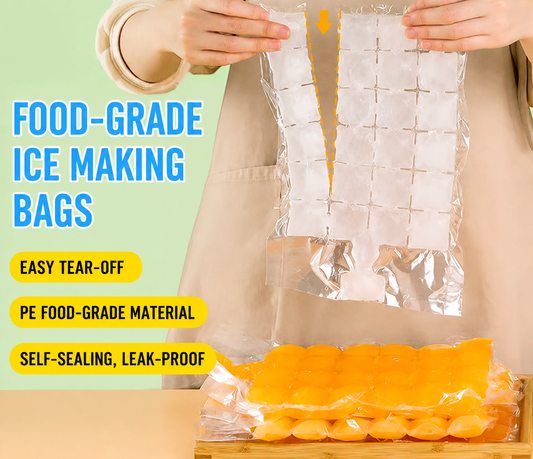 Reusable Food Grade Ice Cube Storage Bags – Leakproof Freezing Ice Bags