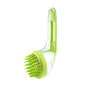 Press Type Shampoo Dispensing Brush, Soft Silicone Scalp Massager for Shower