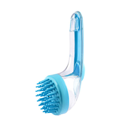 Press Type Shampoo Dispensing Brush, Soft Silicone Scalp Massager for Shower