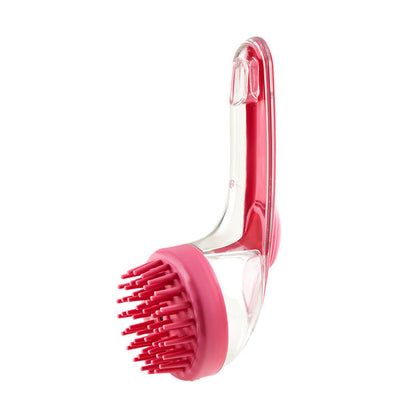 Press Type Shampoo Dispensing Brush, Soft Silicone Scalp Massager for Shower