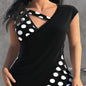 Women's Sleeveless Collar With Unique Design shirt Top