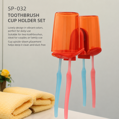 Cute Mouse Bathroom Toothbrush Holder Set