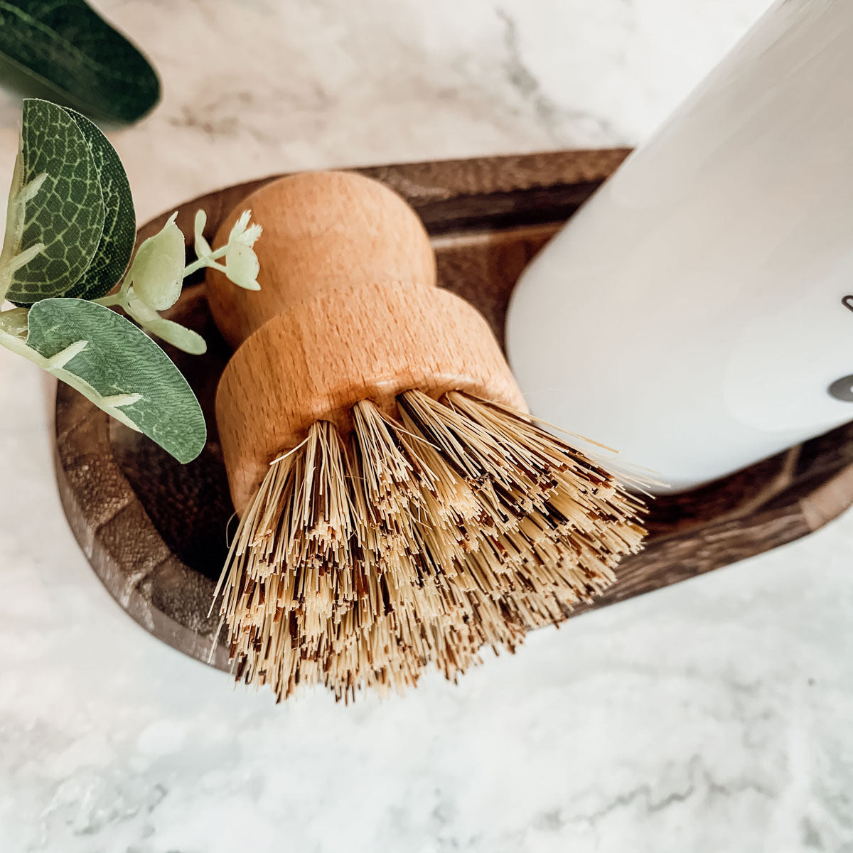 Natural Sisal Dish And Pot Scrub Brush All Natural Beech Wood Ergonomic Handle
