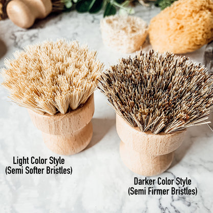 Natural Sisal Dish And Pot Scrub Brush All Natural Beech Wood Ergonomic Handle