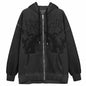 New Trendy Vintage Hip Hop Streetwear Women Hoodies Angel Dark Print Zipper Jacket Coat Hooded Top Clothes Men Women Punk Outwear
